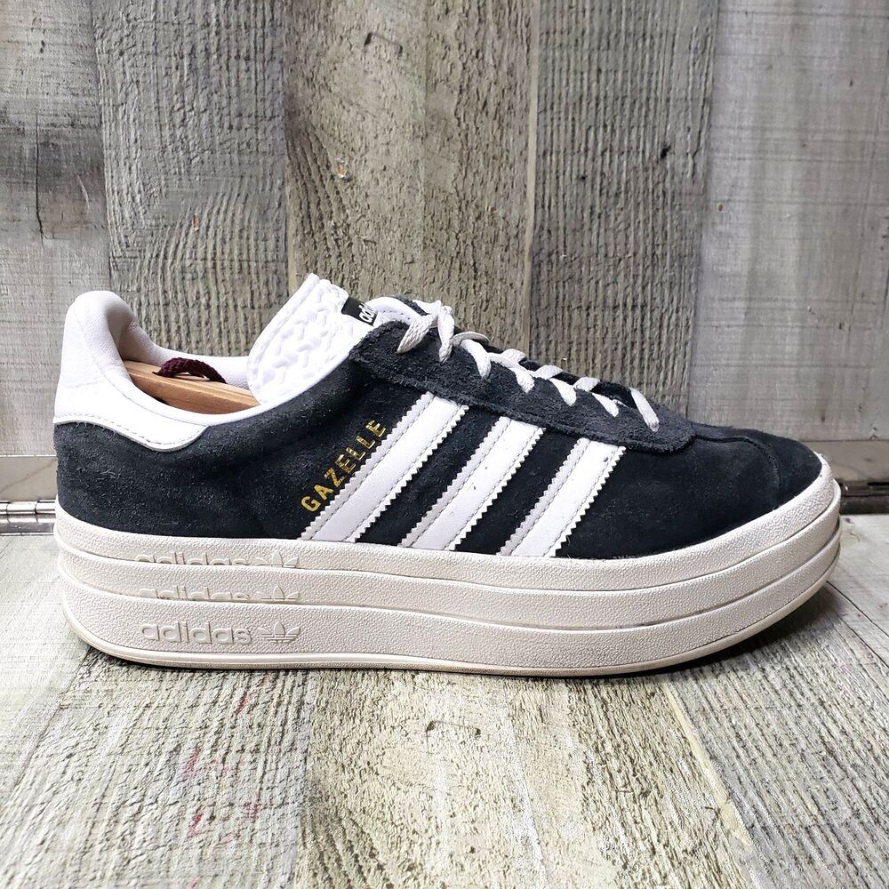 Adidas Gazelle Bold Women's Size 8 Grey White Athletic Running Shoes Sneakers